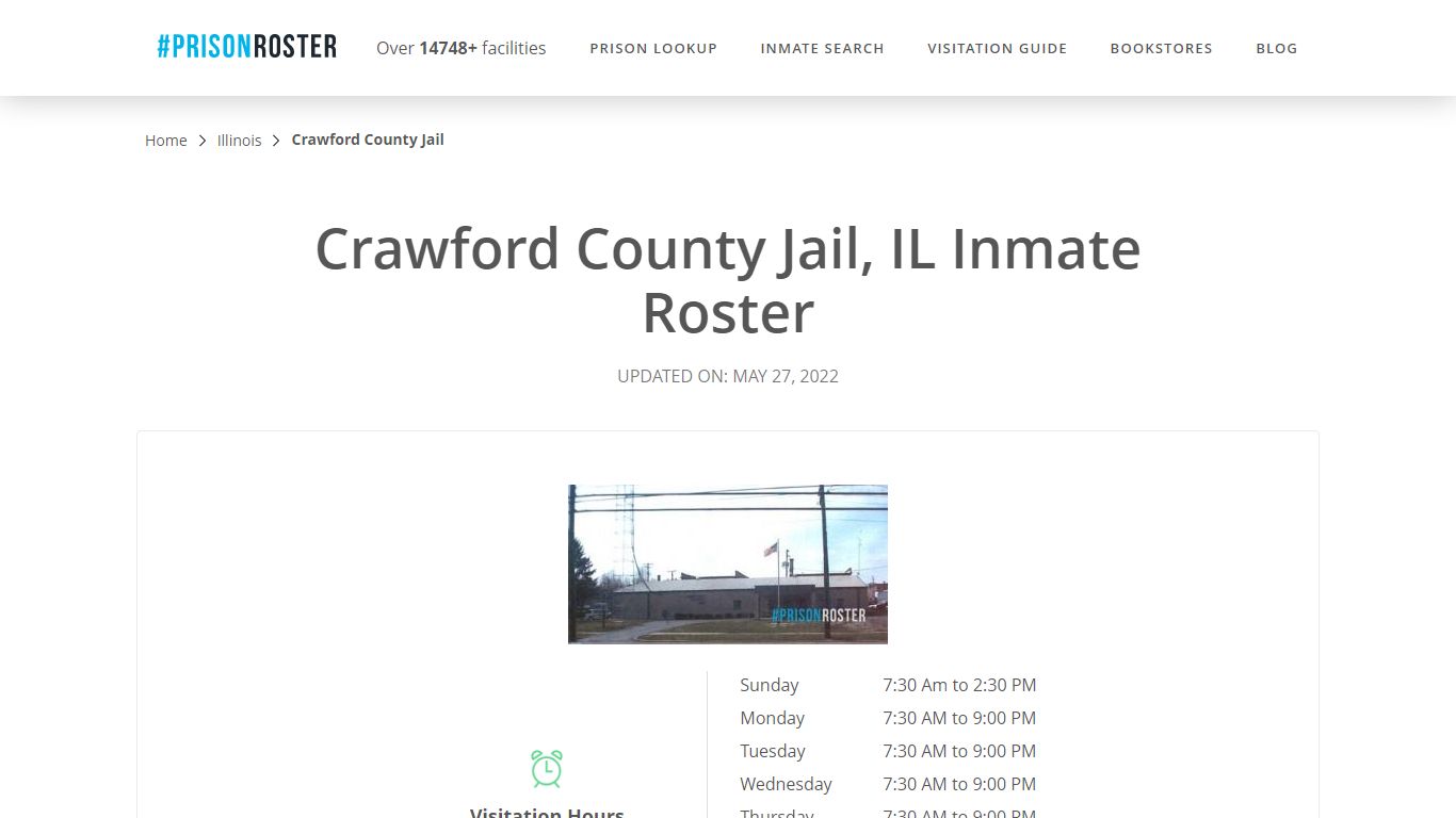 Crawford County Jail, IL Inmate Roster