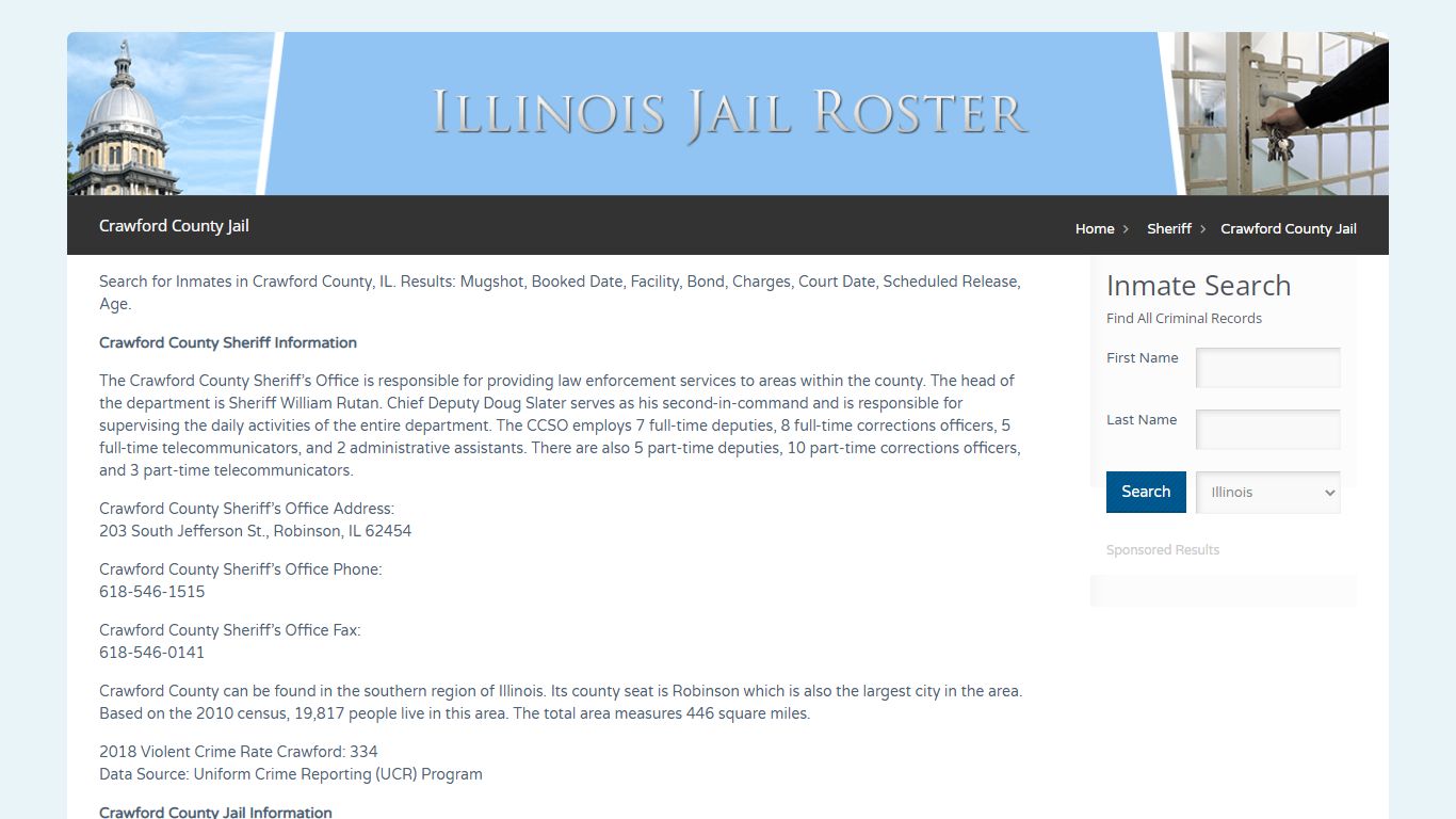 Crawford County Jail | Jail Roster Search